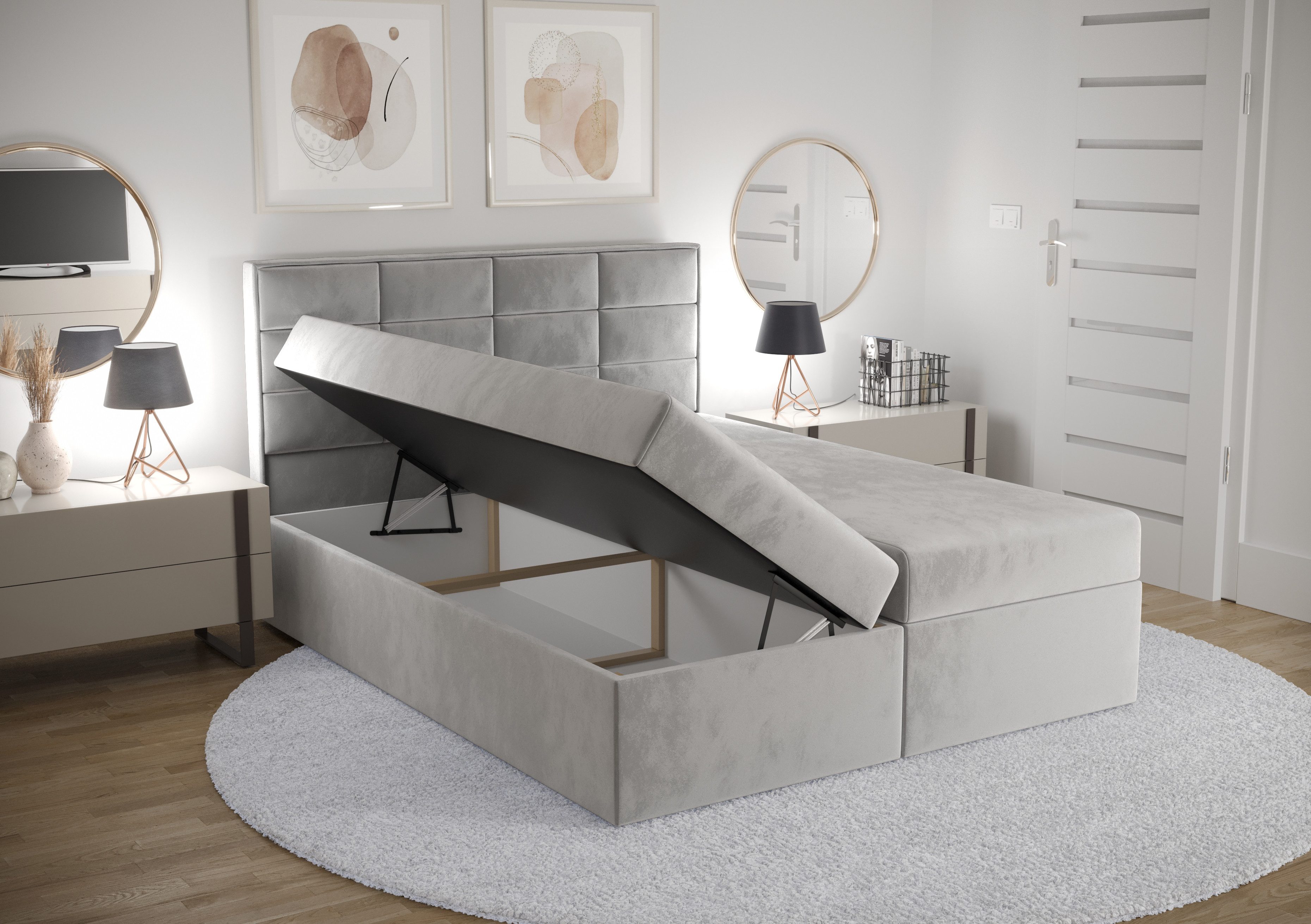 B&B Home Boxspringbett Kaja (H3 Matratze günstig online kaufen