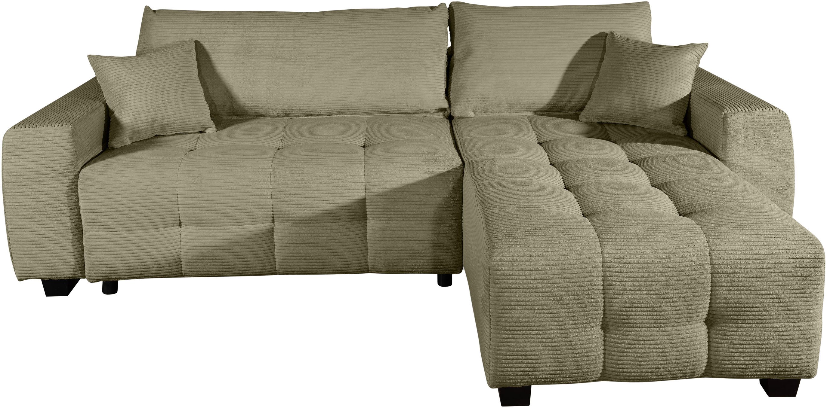 OTTO home Ecksofa Bella Couch L-Form, B: 234 cm - OTTO. Verlässliche Qualität., optional Schlaffunktion & Bettkasten, mit Zierkissen