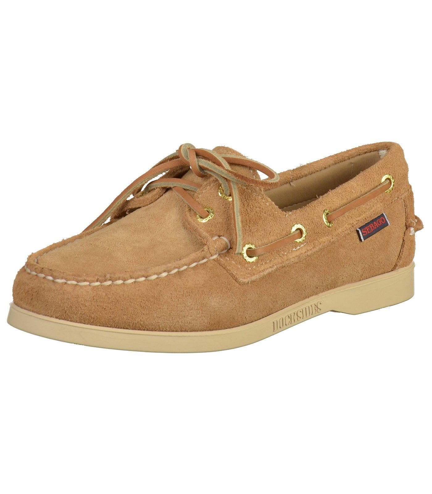 Beige Sebago Bootsschuh Veloursleder Halbschuhe