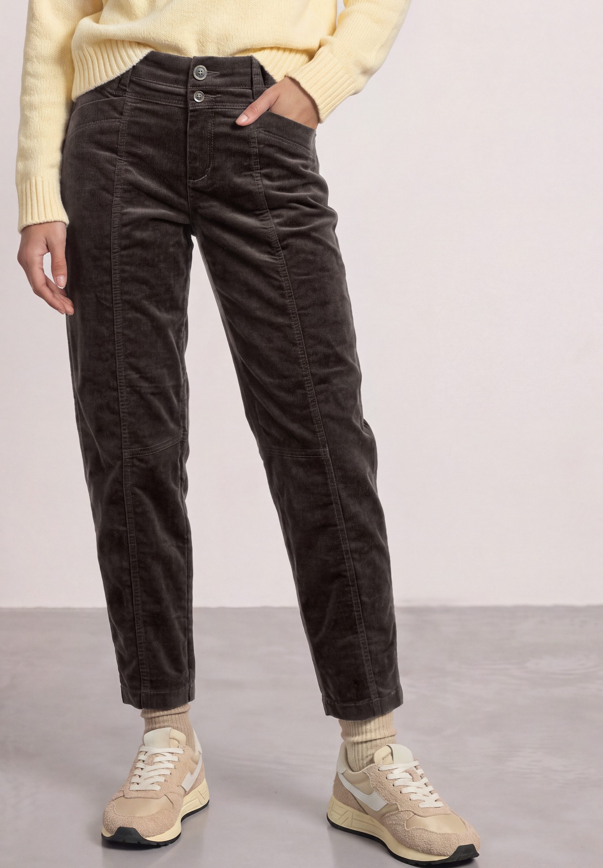 STREET ONE Cordhose mit Elastikbund