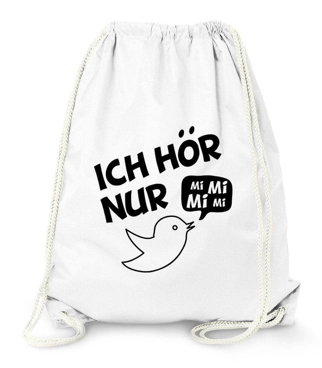 MoonWorks Turnbeutel Turnbeutel mit Spruch ich hör nur mimimi
