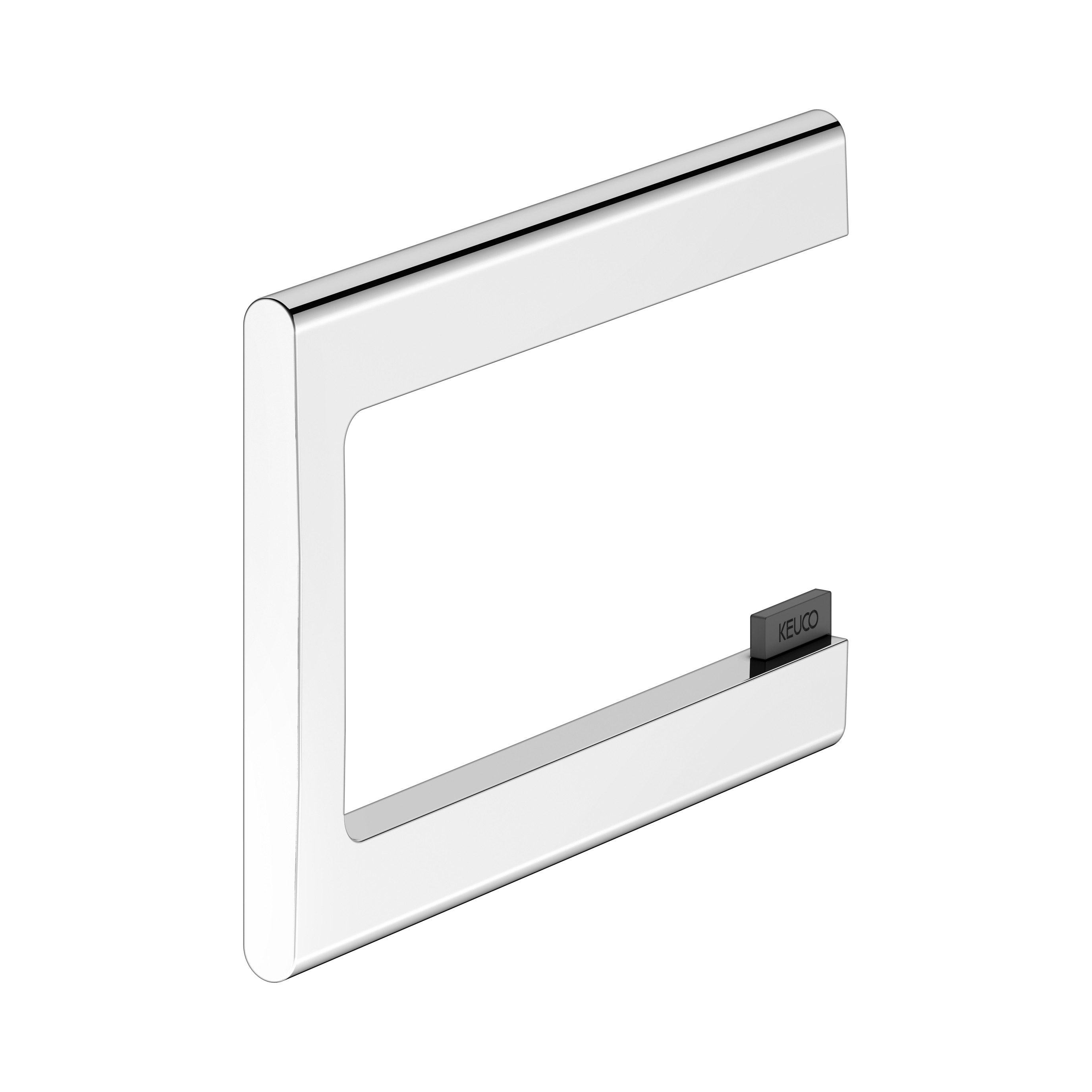 Keuco Toilettenpapierhalter Edition 400 mit offenem Bügel, schwenkbar, Metall verchromt, Made in Germany, Wandmontage