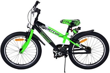 TPFSports Kinderfahrrad Volare Sportivo 20 Zoll mit 2x Handbremse, 1 Gang, (Jungsfahrrad - Jungen Kinderrad - ohne Schaltung - Sicherheitsgriffe), Kinderfahrrad 20 Zoll - Jugend Fahrrad - Kinder Jugend Fahrrad - Grün