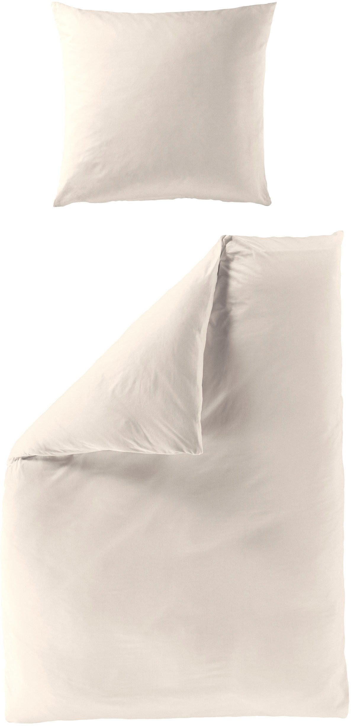 BIERBAUM Bettwäsche Elegant uni, Mako-Satin, 2 günstig online kaufen