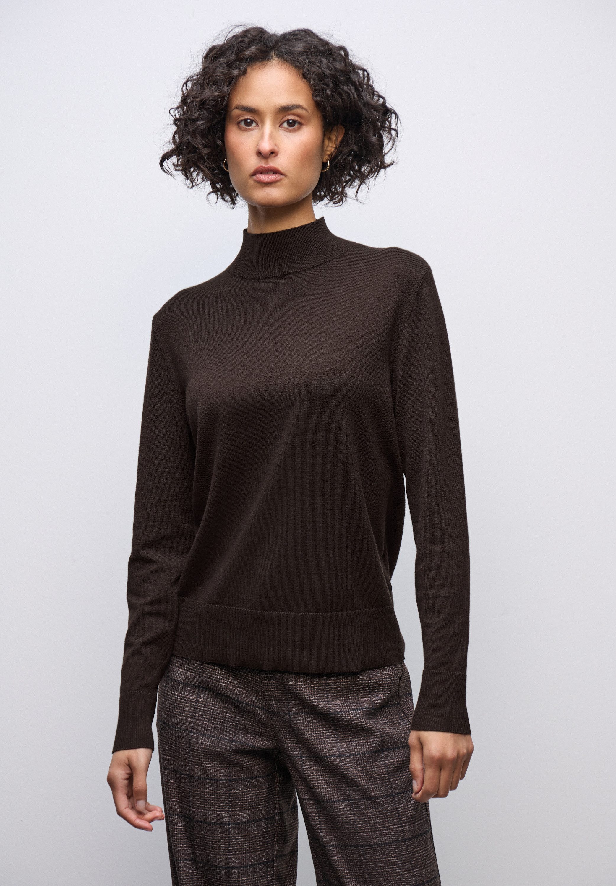 STREET ONE STUDIO Strickpullover mit Materialmix günstig online kaufen