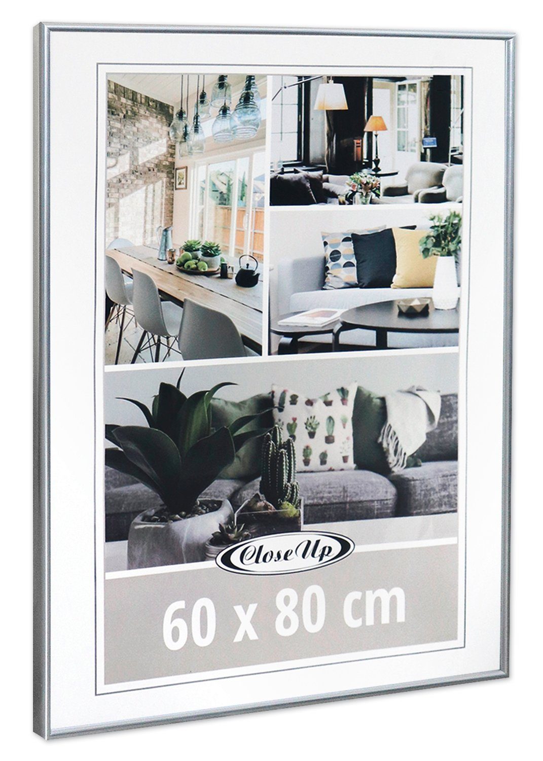 Close Up Bilderrahmen Posterrahmen 60 x 80 cm silber. € 30,45