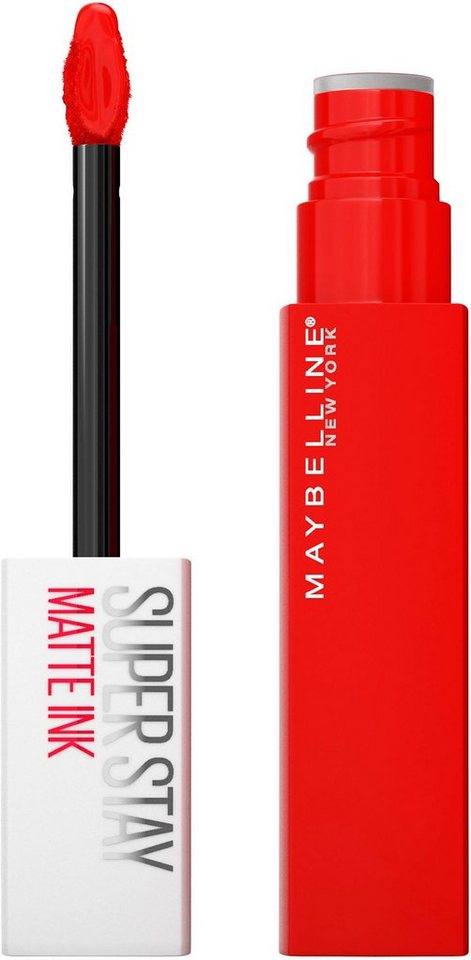MAYBELLINE NEW YORK Lippenstift Super Stay Matte Ink Spiced Up,  Hochkonzentrierte Farbpigmente mit angesagtem mattem Finish