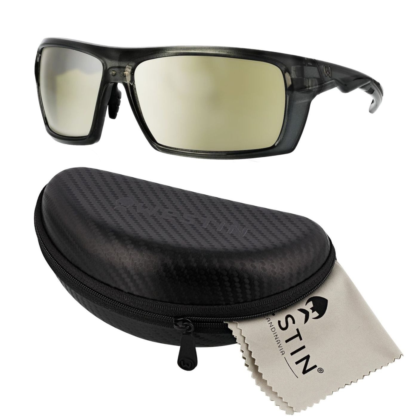 WESTIN Sonnenbrille Westin W6 SPORT 30 LIQUID GREY LB BROWN LM SILVER FLASH AR BLUE FILTER