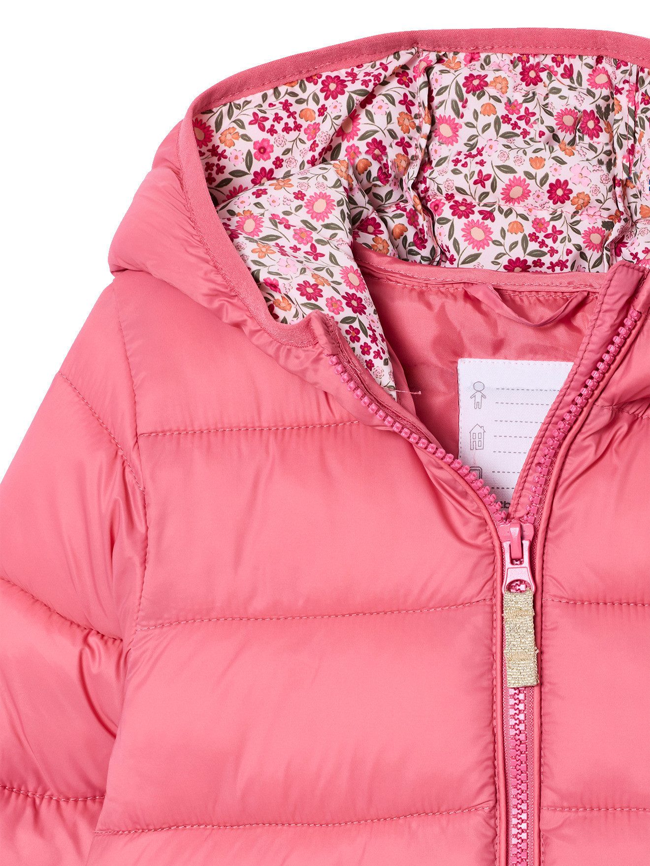 vertbaudet Steppjacke Mädchen Light-Steppjacke mit Kapuze, Recycling-Polyester