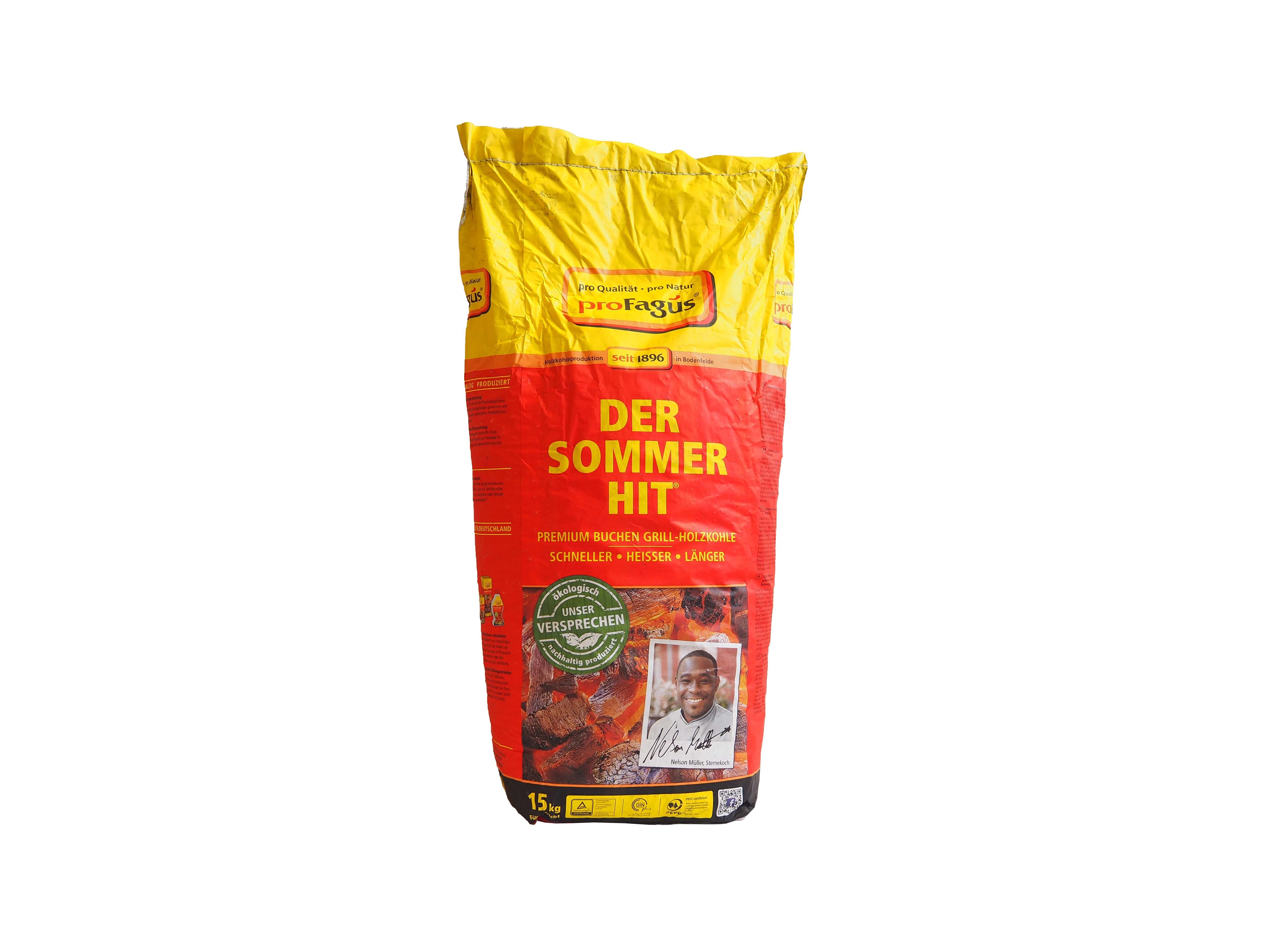 proFagus Holzkohle Holzkohle Sommerhit 15kg Profagus, 15 kg