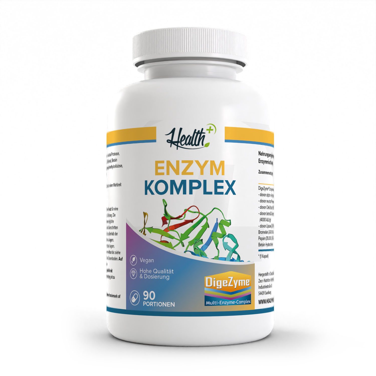 Zec+ Nutrition HEALTH+ ENZYM KOMPLEX Kapseln, 90 Kapseln Kapsel