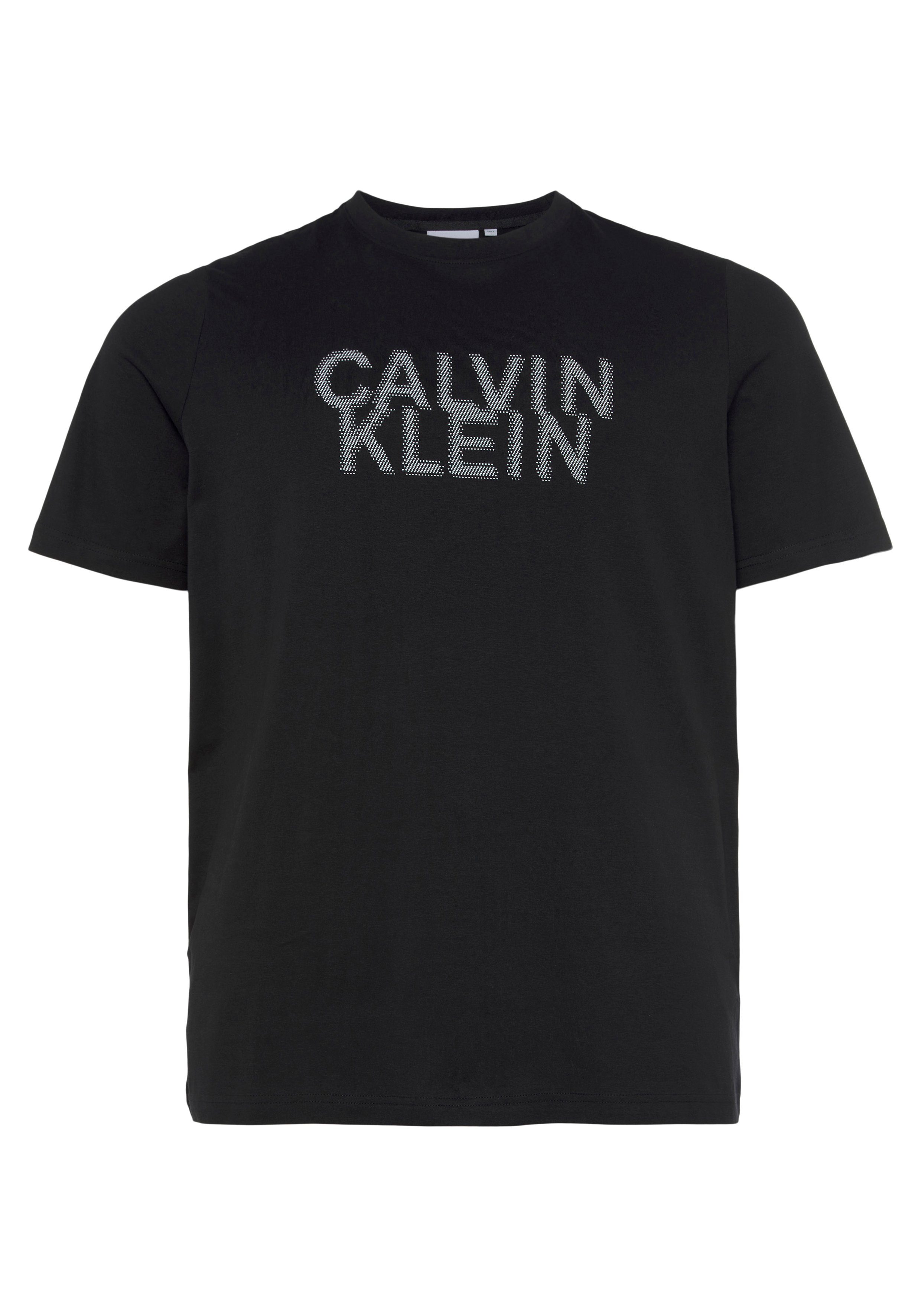 Calvin Klein Big&Tall T-Shirt BT_DISTORTED ck T-SHIRT black LOGO