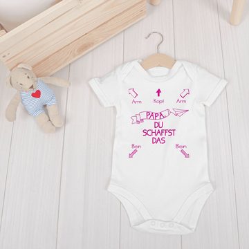 Shirtracer Shirtbody Papa, du schaffst das! Mädchen Strampler Baby Mädchen & Junge