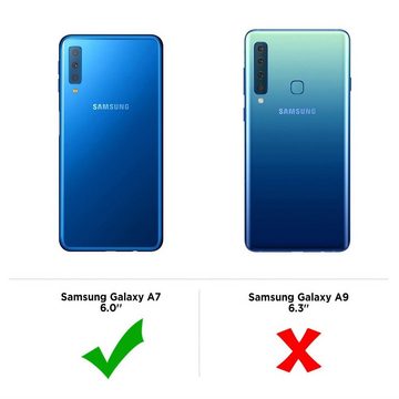 CoverKingz Handyhülle Hülle für Samsung Galaxy A7 (2018) Handyhülle Silikon Case Cover