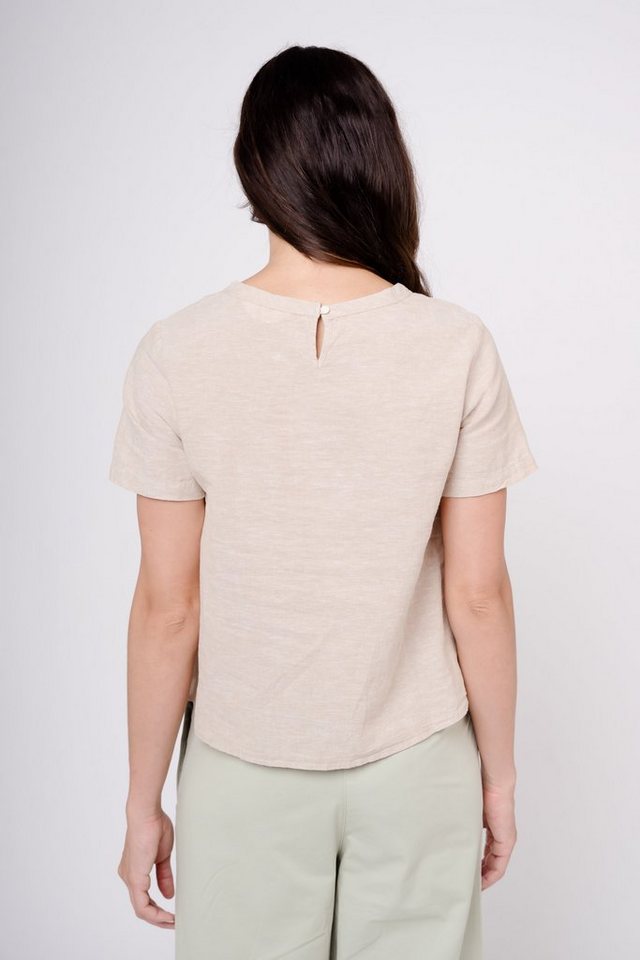 GIORDANO T-Shirt mit asymmetrischem Saum