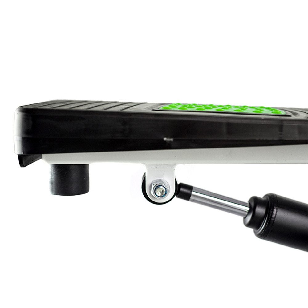HMS Mini-Stepper S3085 Side-Stepper Cardiogerät (1-tlg., bewegliche Hebelarme), Bewegliche Arme und Expander binden Oberkörpermuskulatur aktiv ein