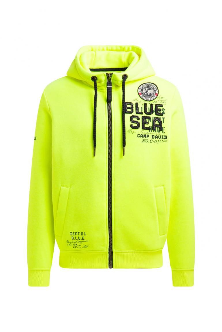 CAMP DAVID Sweatjacke mit Kapuze und Artworks
