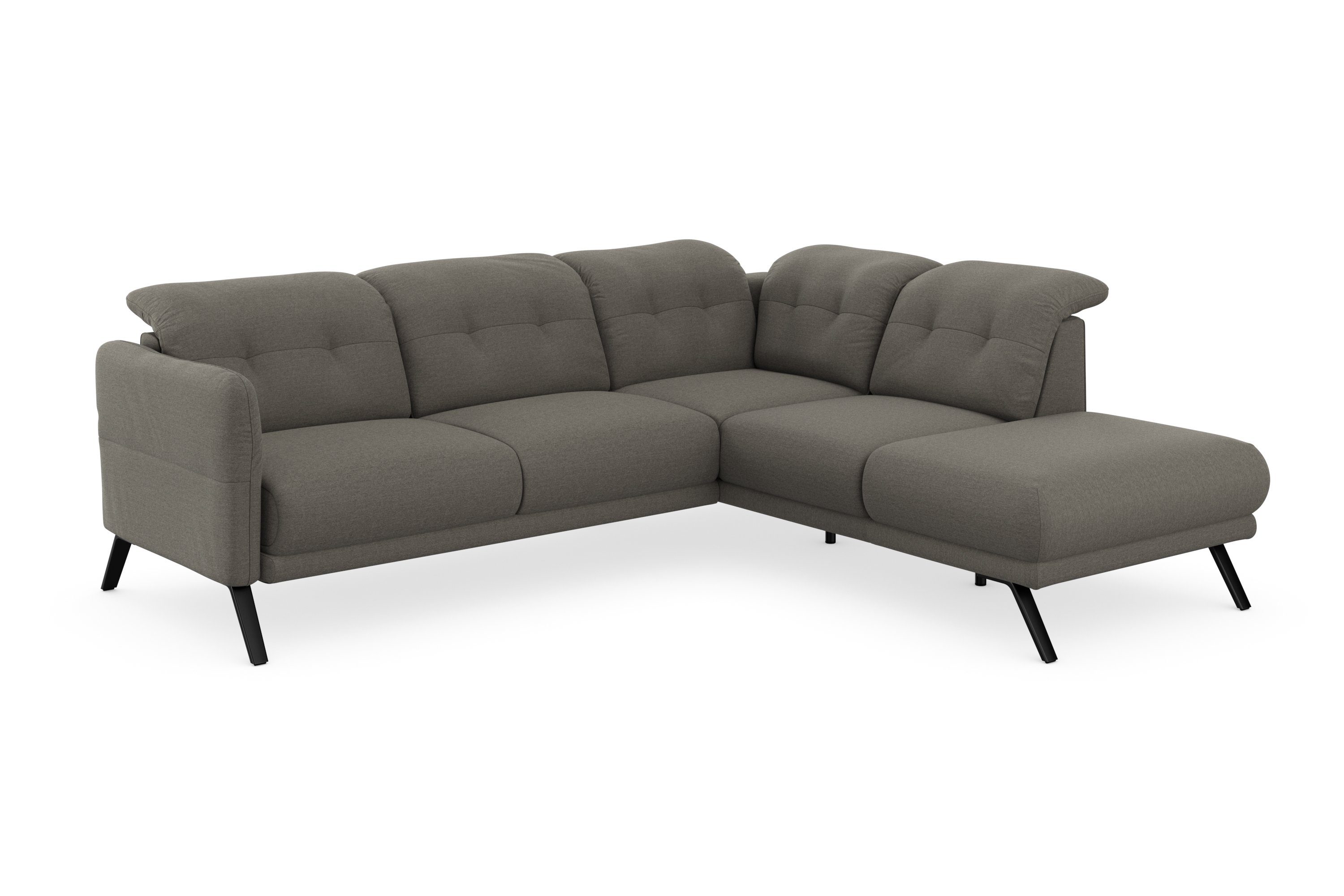 sit&more Ecksofa Wahlweise Scandia, Kopfteilverstellung Armteilfunktion mit und