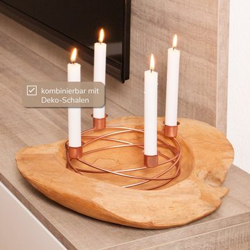 bremermann Kerzenhalter Kerzenhalter – Kranzform, für Stabkerzen / Tafelkerzen, Kerzenständer