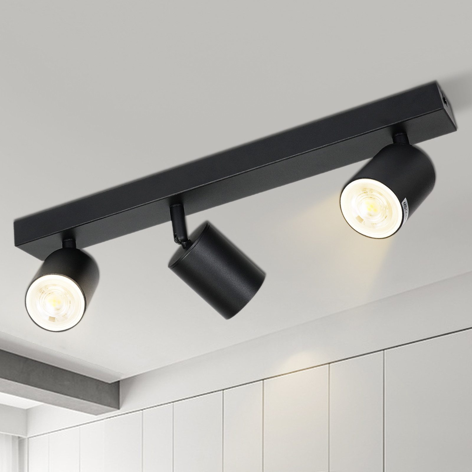 Nettlife Deckenstrahler 2/3/4/ Flammig Deckenlampe Weiss Flur GU10 Modern D günstig online kaufen