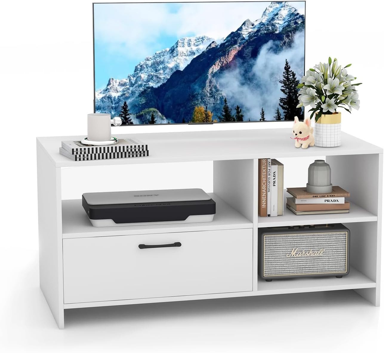 KOMFOTTEU TV-Schrank mit 1 Schrank und günstig online kaufen