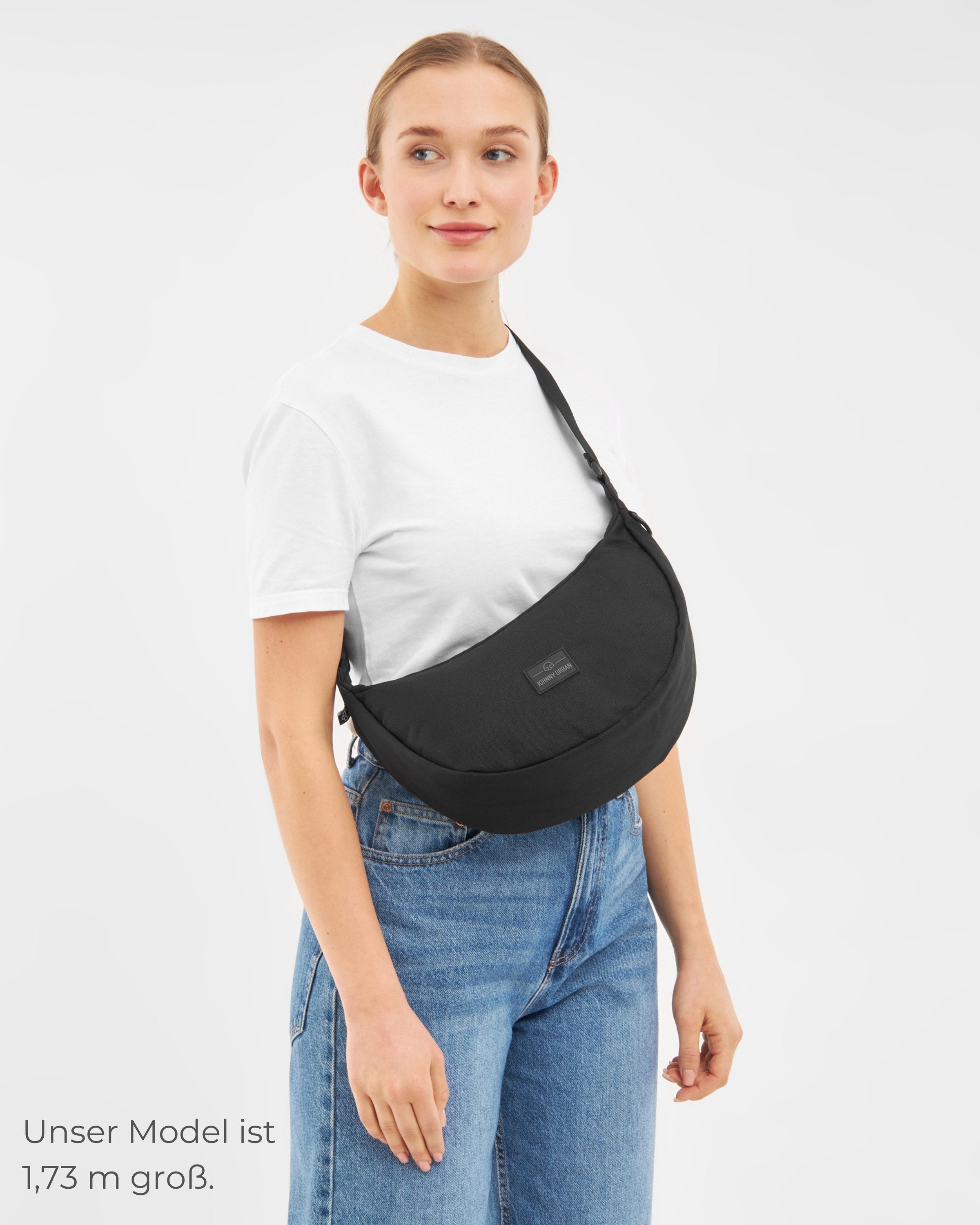Johnny Urban Umhängetasche Ally Medium Half Moon Bag, Stylische Crossbody B günstig online kaufen