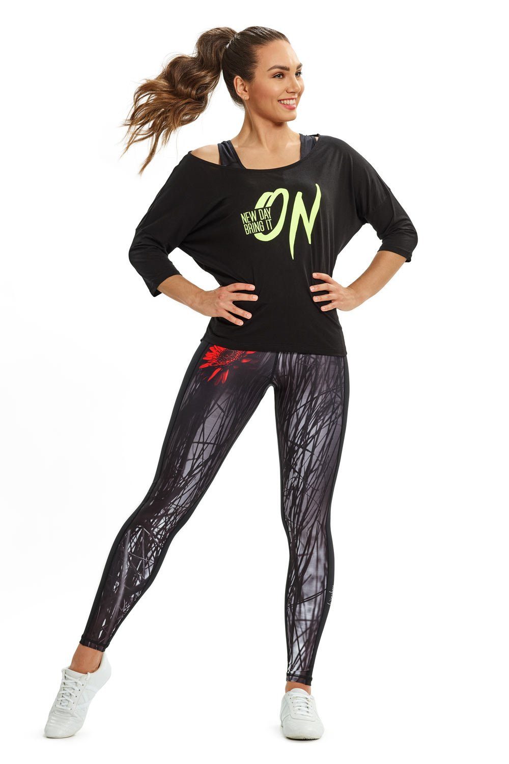 leichtem AEL107-Red-Gerbera Winshape mit Leggings Kompressionseffekt