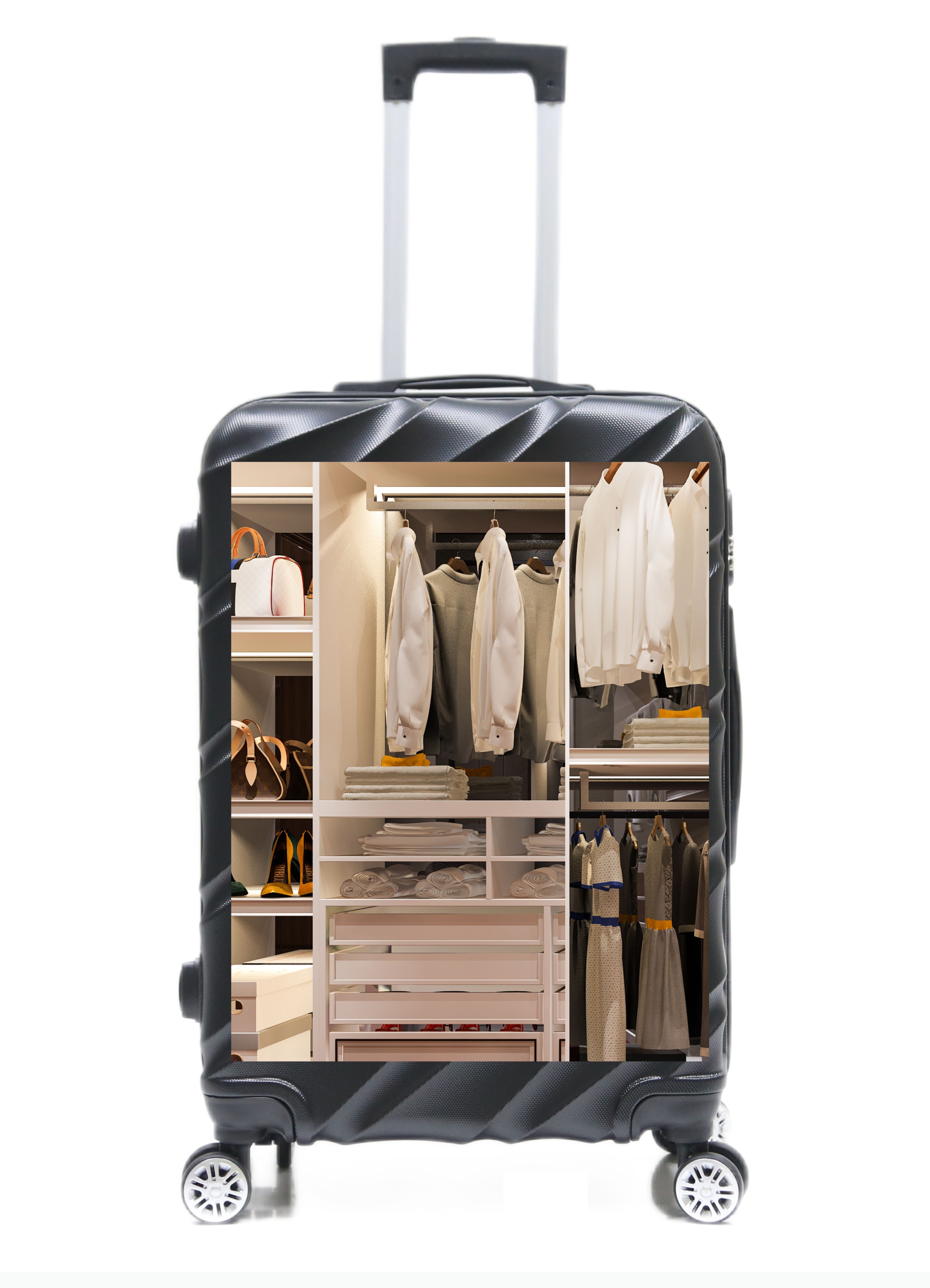 Cheffinger Kofferset Reisekoffer Koffer 3 tlg Hartschale Trolley Handgepäck Reisetasche, (3 tlg)