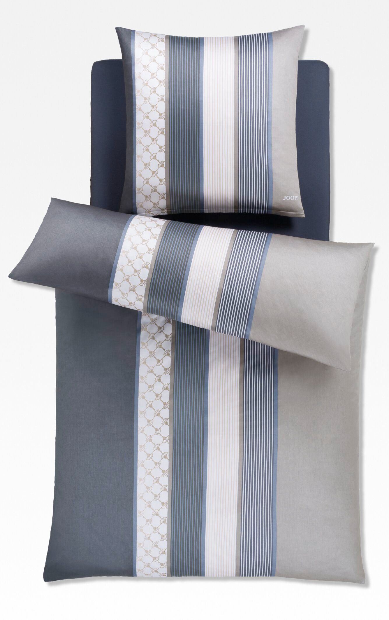 Bettwäsche JOOP! LIVING - CORNFLOWER STRIPES Garnitur, JOOP!, Textil, 2 teilig