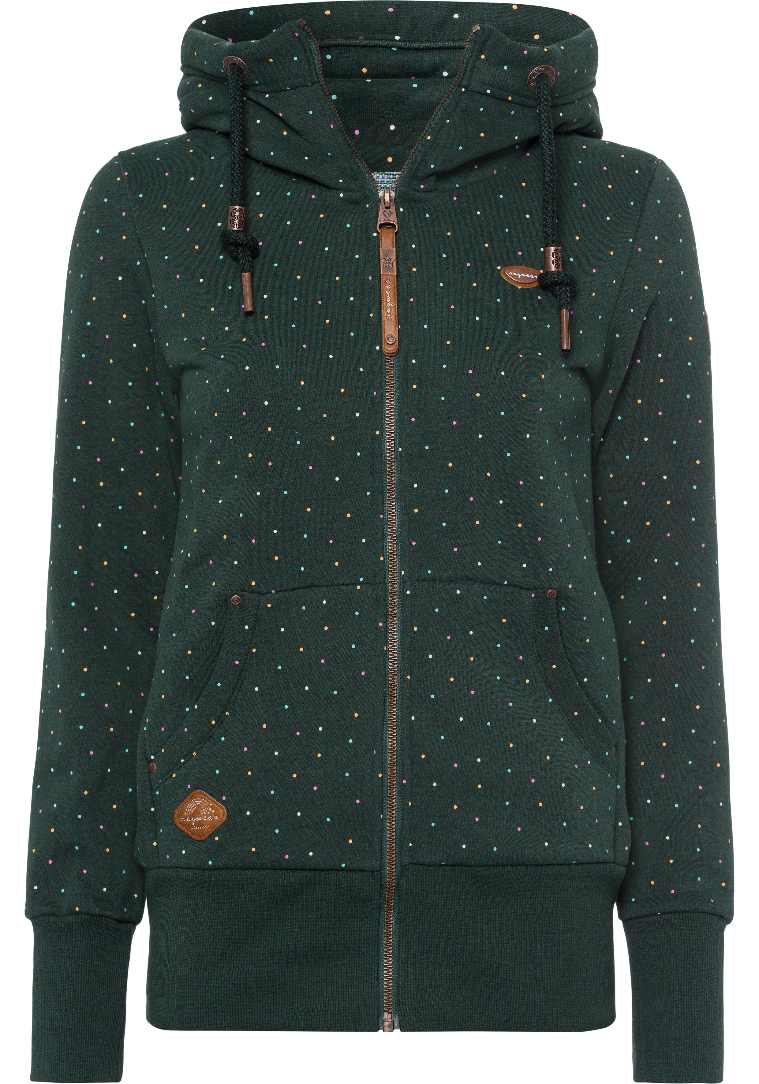 Ragwear Kapuzensweatjacke NESKA DOTS MULTICOLOR ZIP O Longsleeve Jacke im M günstig online kaufen