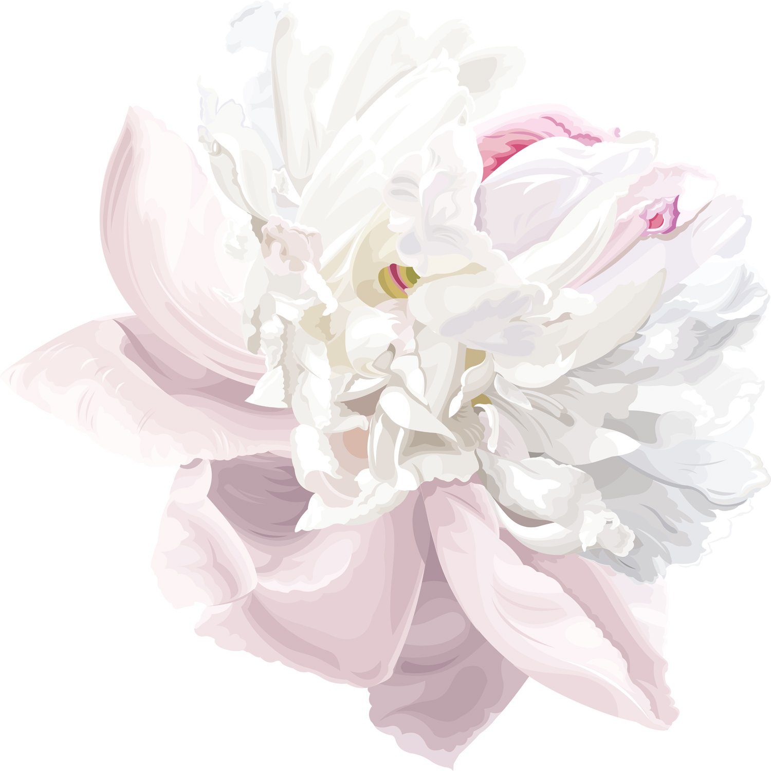 queence Wandtattoo Matilda (1 St), Wandbild, Sticker, Blume, Blüte, selbstklebend