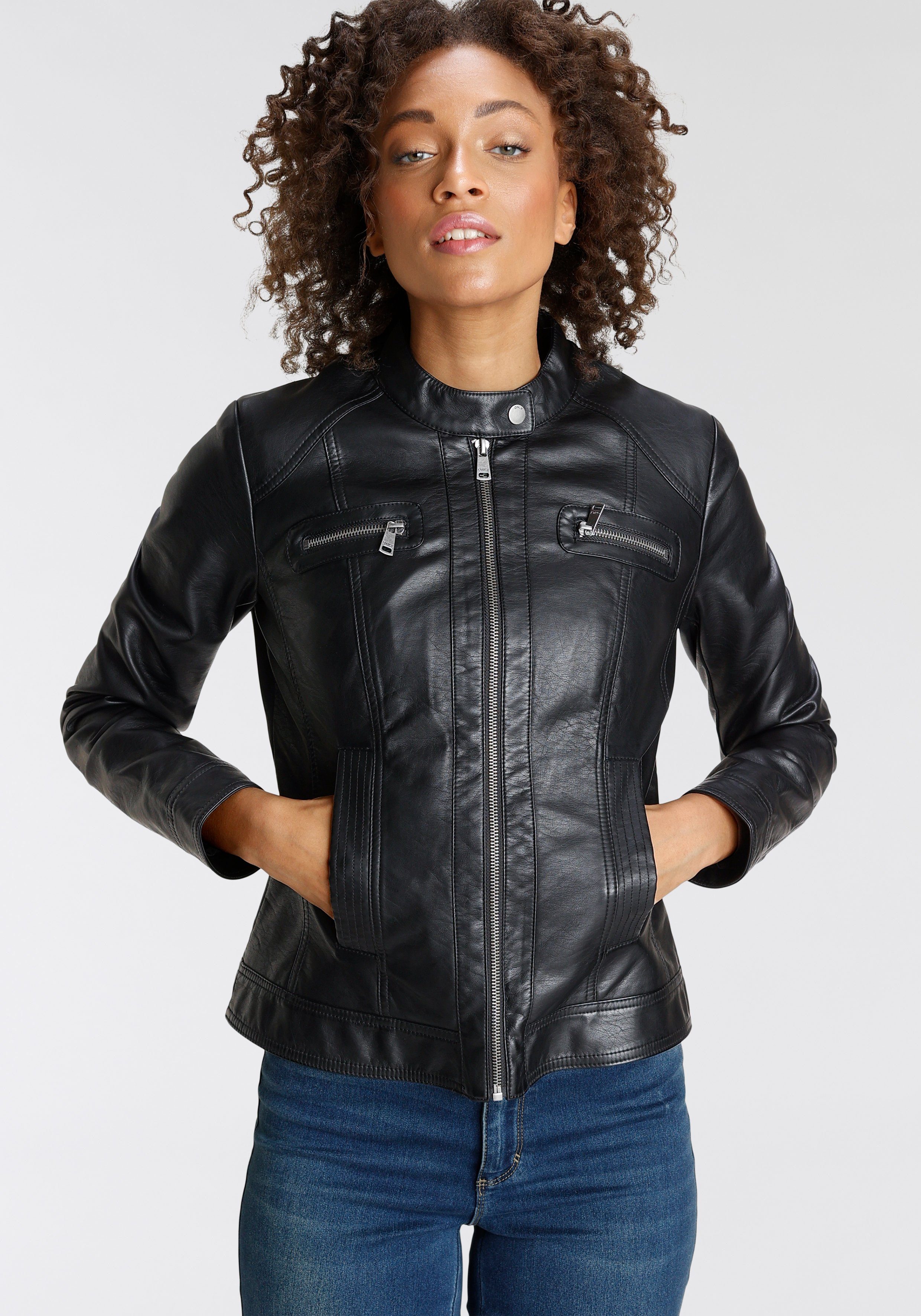 ONLY Lederimitatjacke ONLBANDIT FAUX LEATHER BIKER black