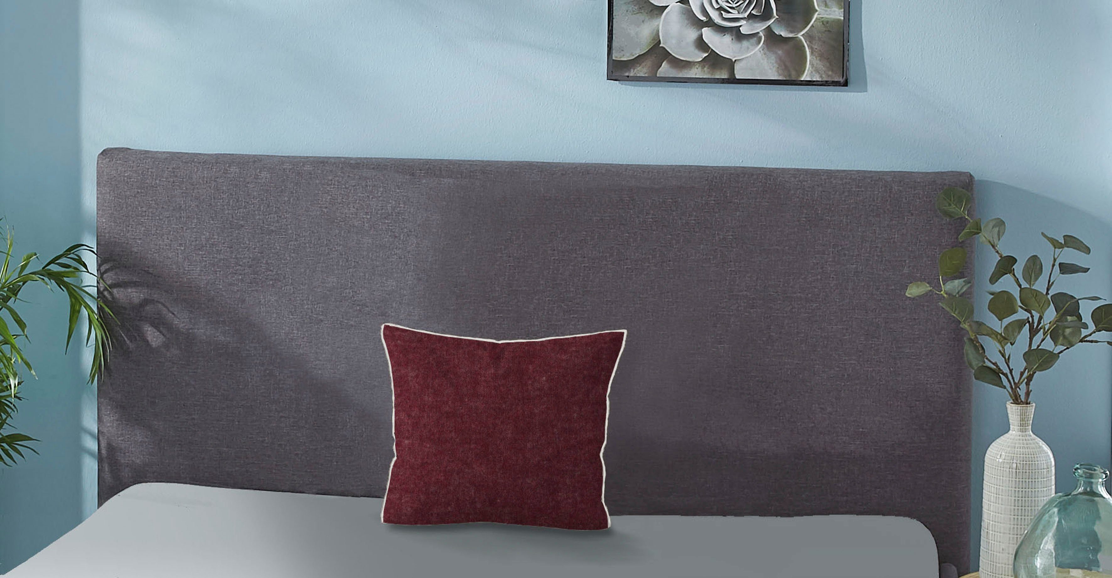 Biberna Kissenbezug Hermal Flanell mit Reißverschluss, Melange-Optik, Wende günstig online kaufen