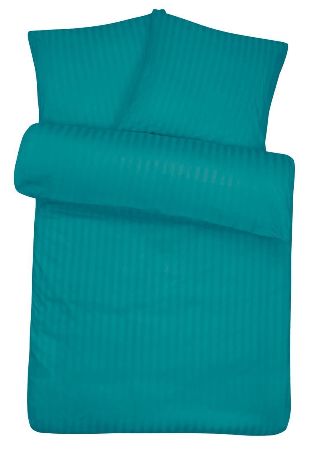 Carpe Sonno Bettwäsche Mikrofaser Damast Bettwäsche 135x200 155x220 200x200 - Super Soft, Mikrofaser, 2 teilig, Uni Bettbezug 155x220 Petrol - Super soft & Oeko-Tex Zertifiziert