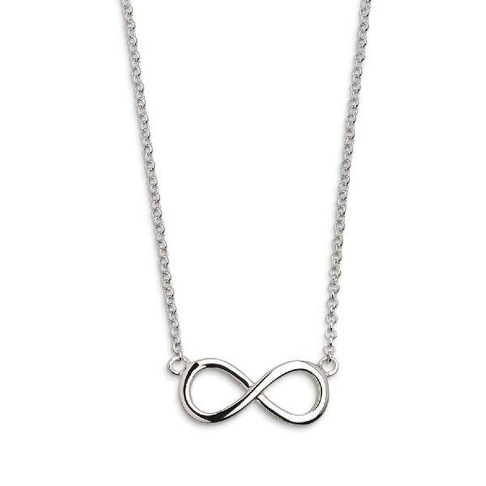XENOX Kette mit Anhänger XENOX Halskette Damen "Silver Basic" Unendlichkeit Silber XS