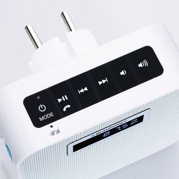 Blaupunkt Steckdosenradio mit Bluetooth und Powerbank, PRB 100 Steckdosen-Radio (FM-Tuner, 2,00 W)