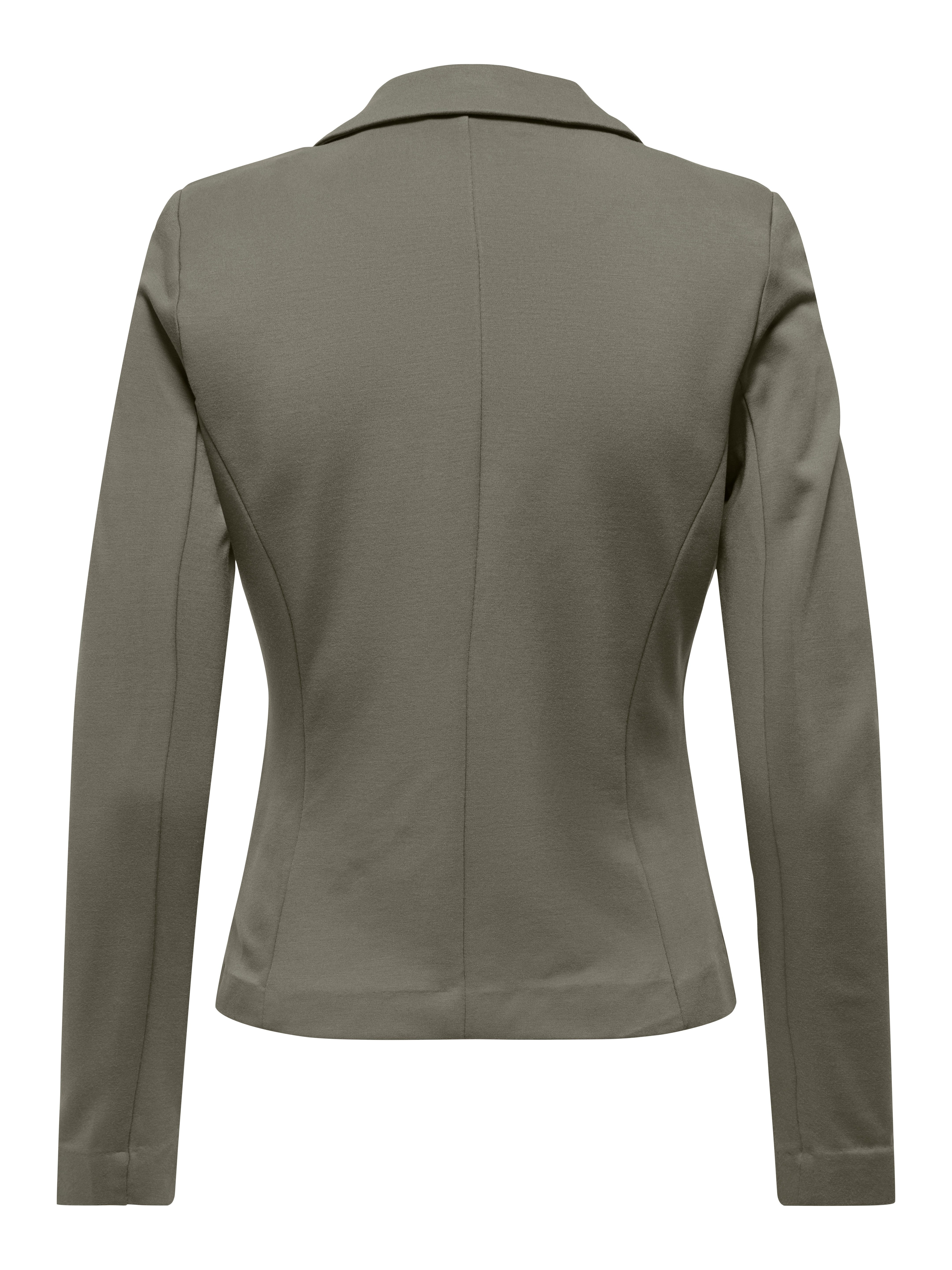 ONLY Jerseyblazer ONLPOPTRASH – 2-Knopf Blazer mit taillierter Silhouette regular fit, Milano Rib, Materialmix, Reverskragen, unifarben