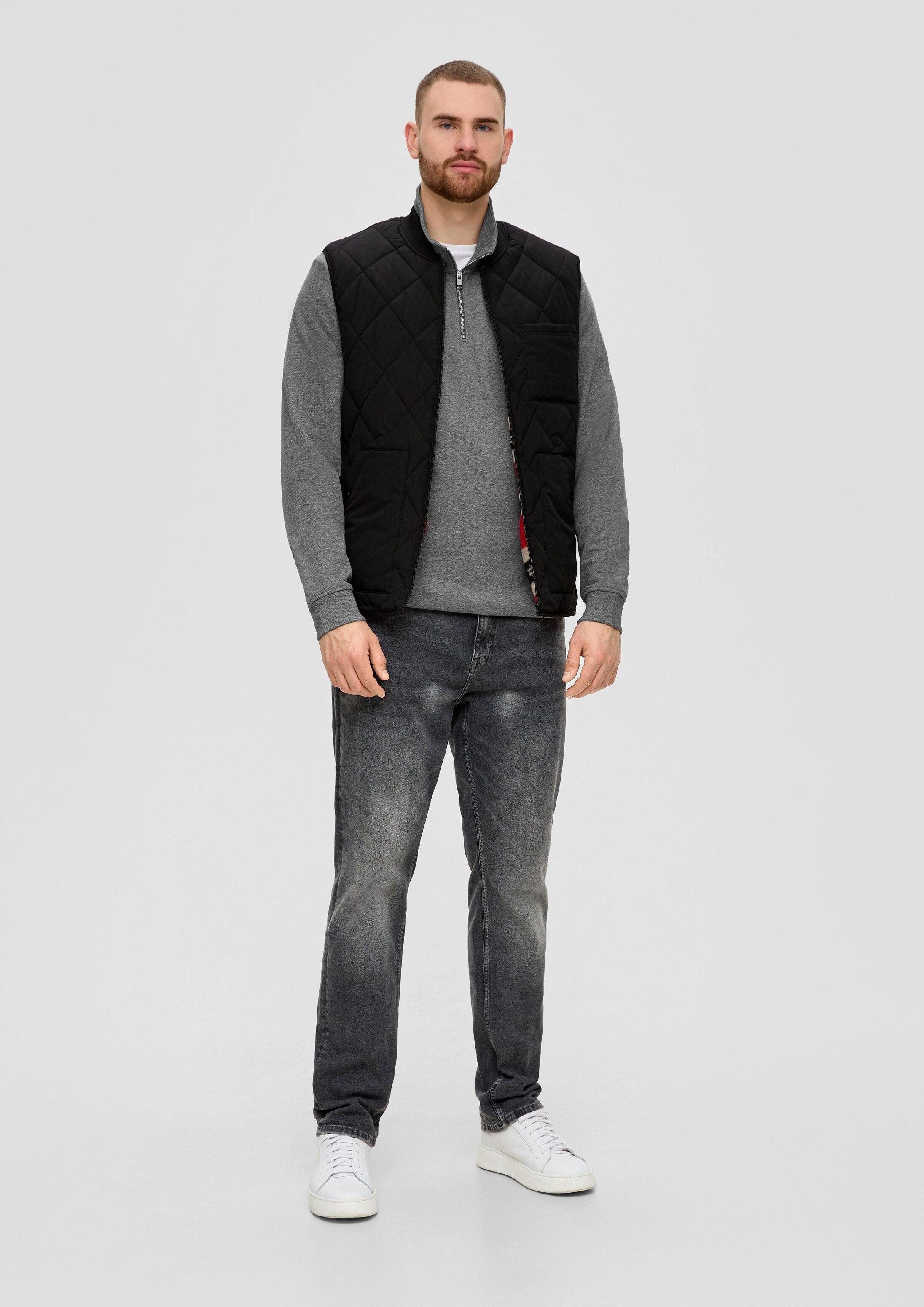 s.Oliver Sweatshirt Sweatshirt Sweatshirt mit Stehkragen