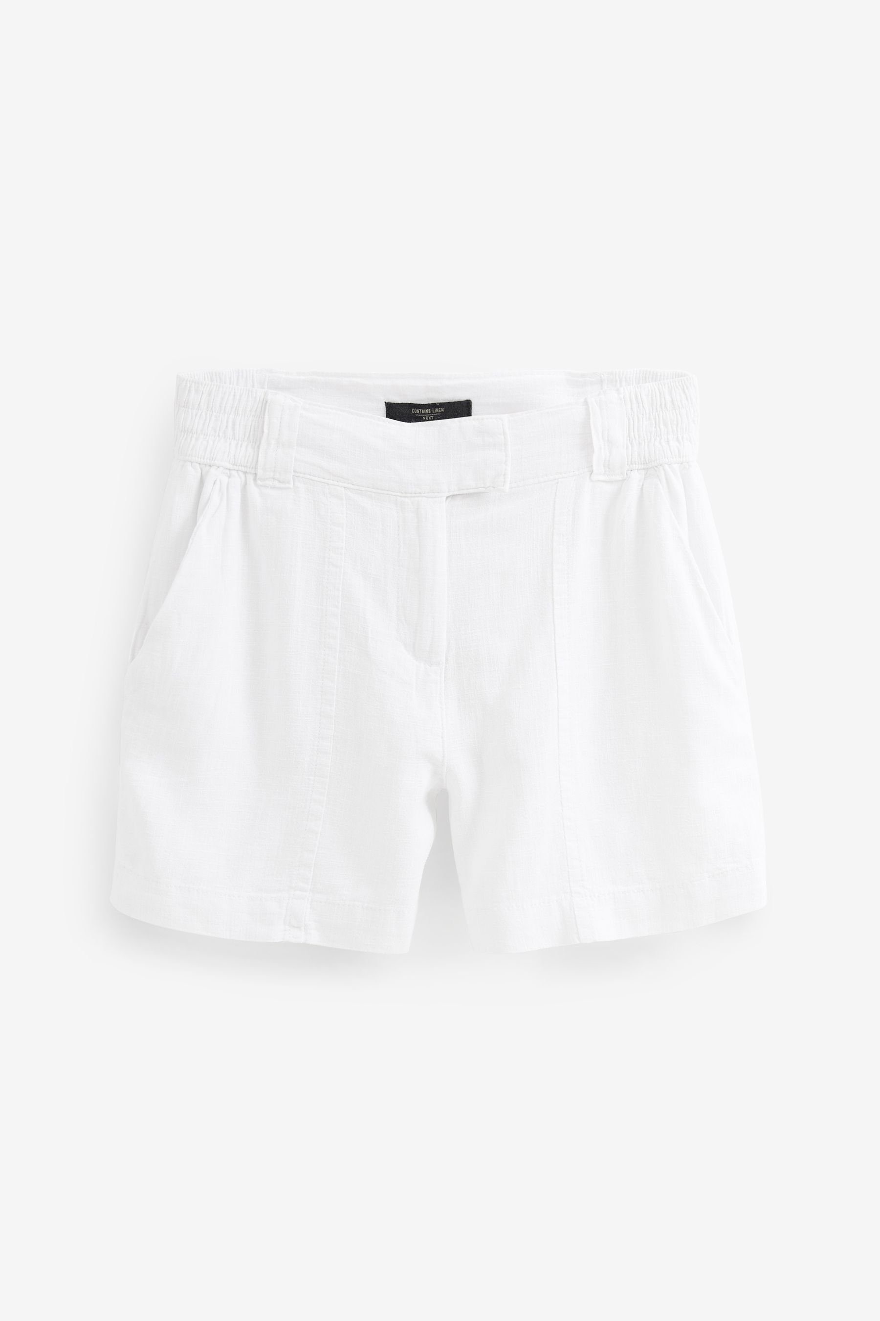 Next Shorts Shorts für Jungen aus Leinengemisch (1-tlg) White
