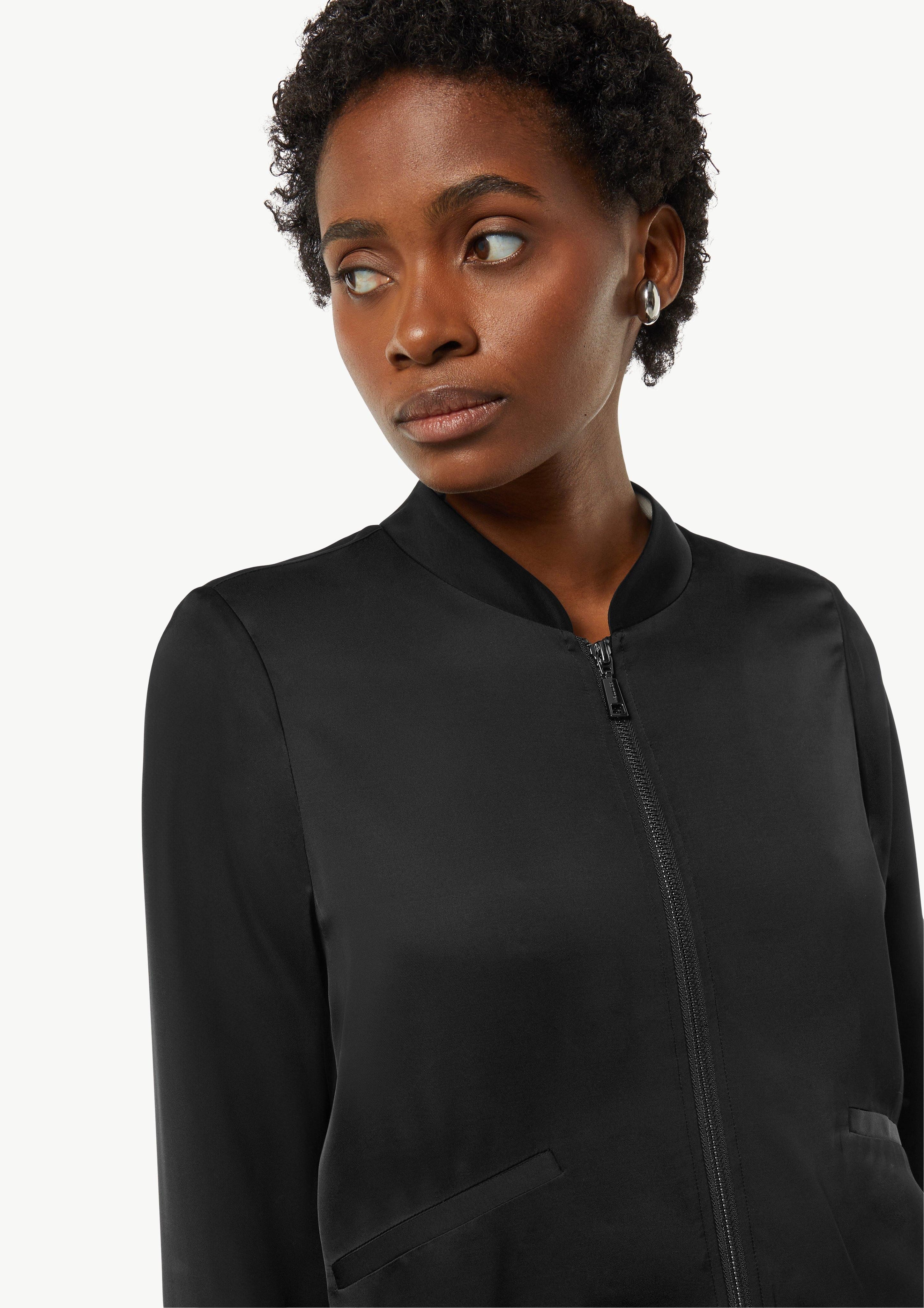 Comma Blusenblazer Jacke aus Satin im günstig online kaufen