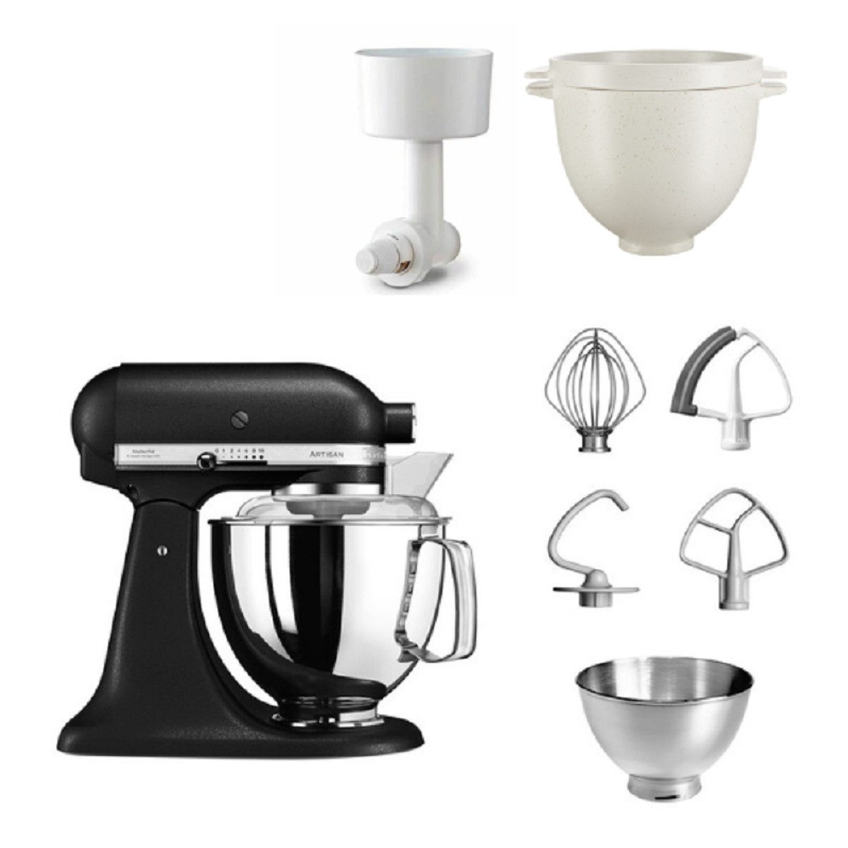 KitchenAid Küchenmaschine KitchenAid 4,8 L 5KSM175 Kuechenmaschine Breadlover Set