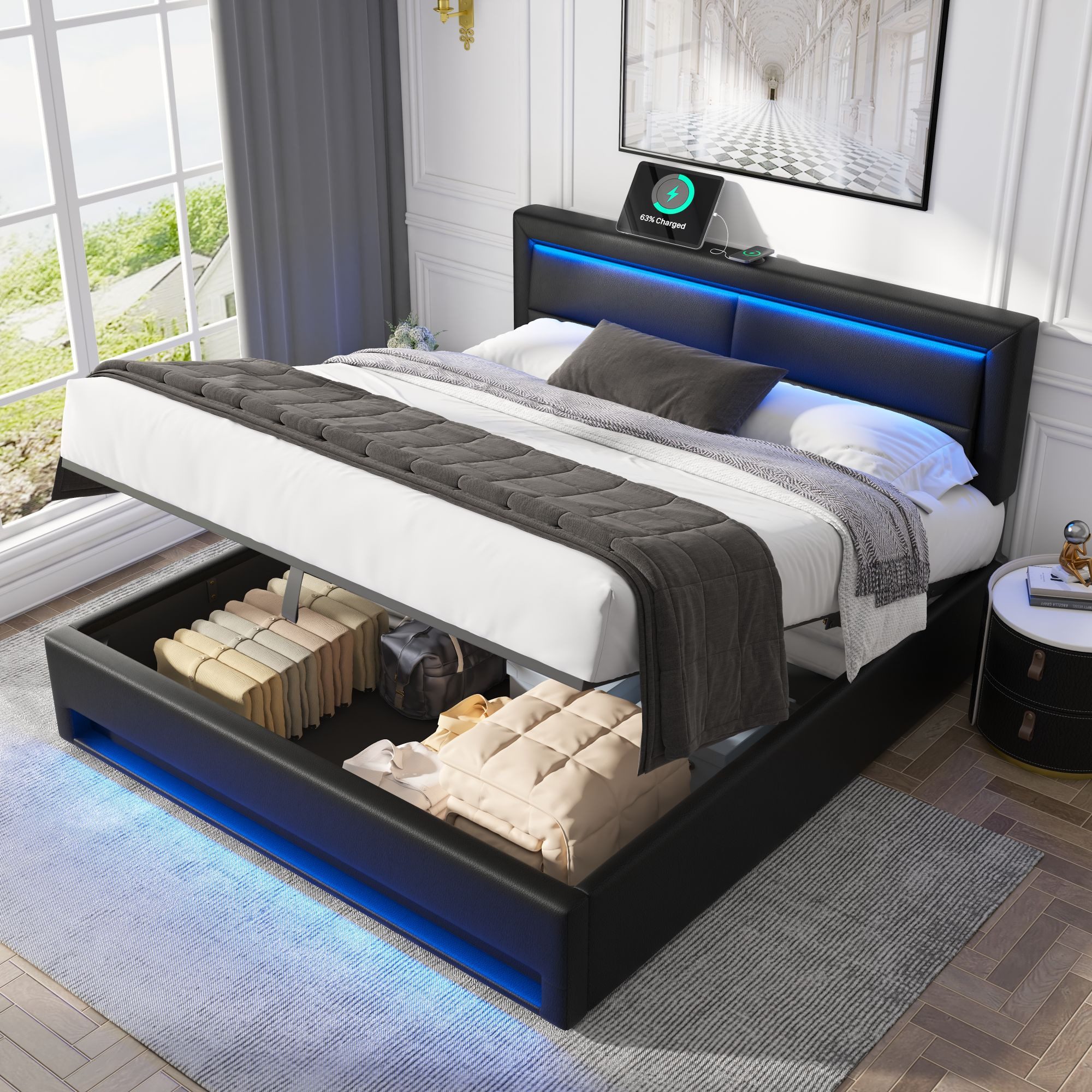 HAUSS SPOLE Polsterbett 160x200cm, mit USB-Anschluss, günstig online kaufen