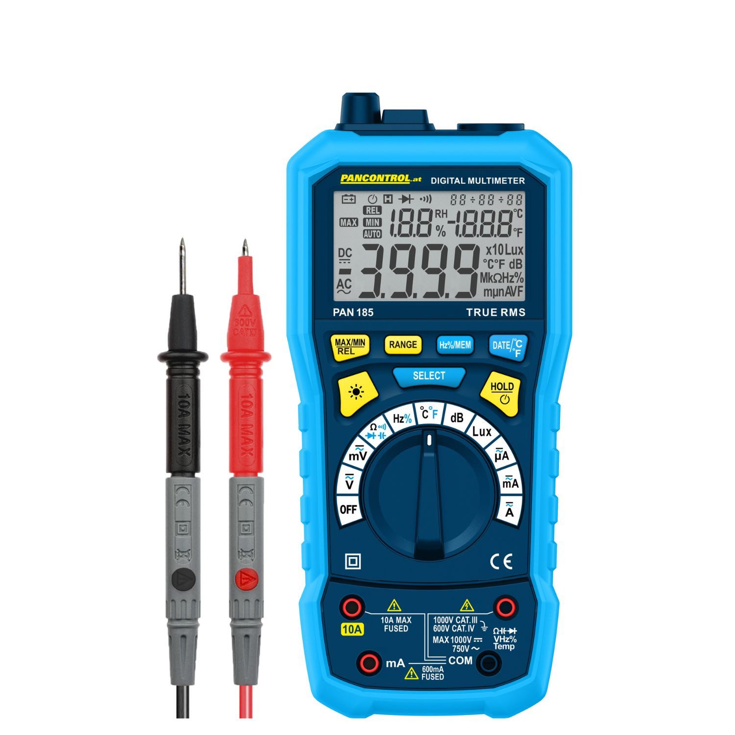 Pancontrol Multimeter PAN 185 Multisensor-Messgerät True RMS CAT III 1000V