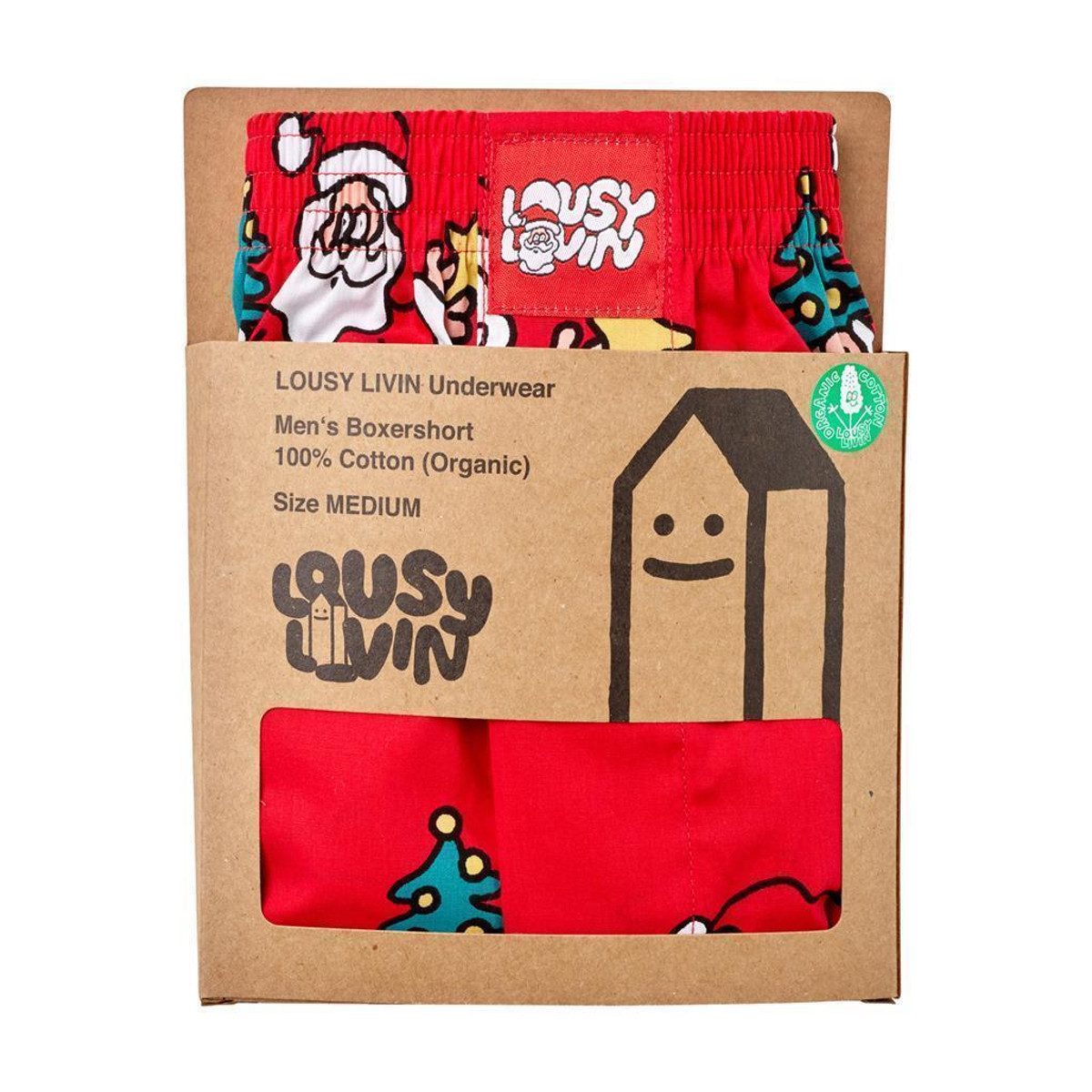 Lousy Livin Boxershorts Lousy Livin Christmas Boxershorts "Santa" (Boxershorts, Boxershorts)