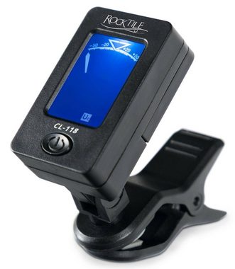 Rocktile Stimmgerät CL-118 Digital Chromatischer Clip Tuner, (1-tlg), Geeignet für Gitarre, Bass, Ukulele und Violine