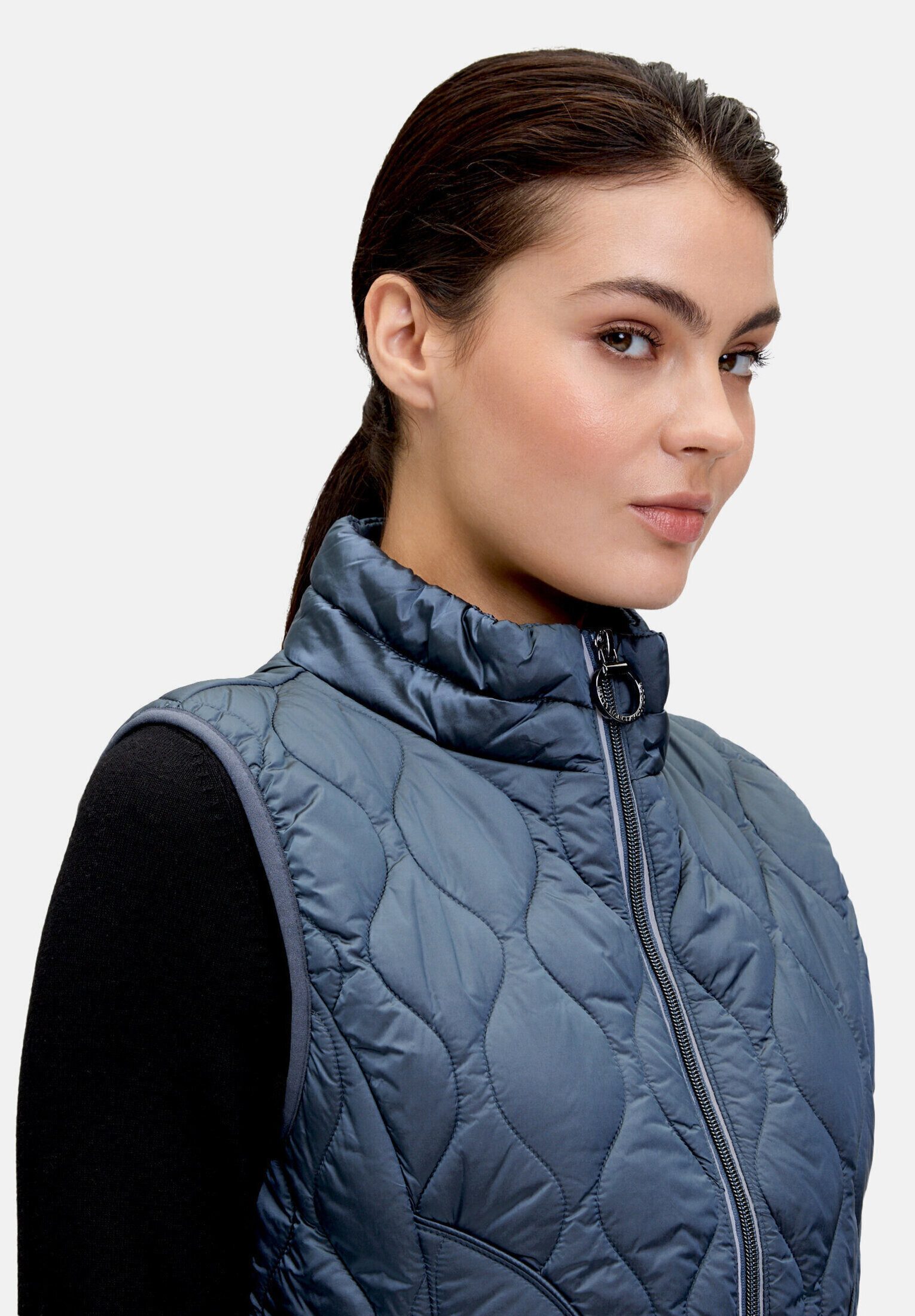 Betty Barclay Strickweste Damen mit Stehkragen