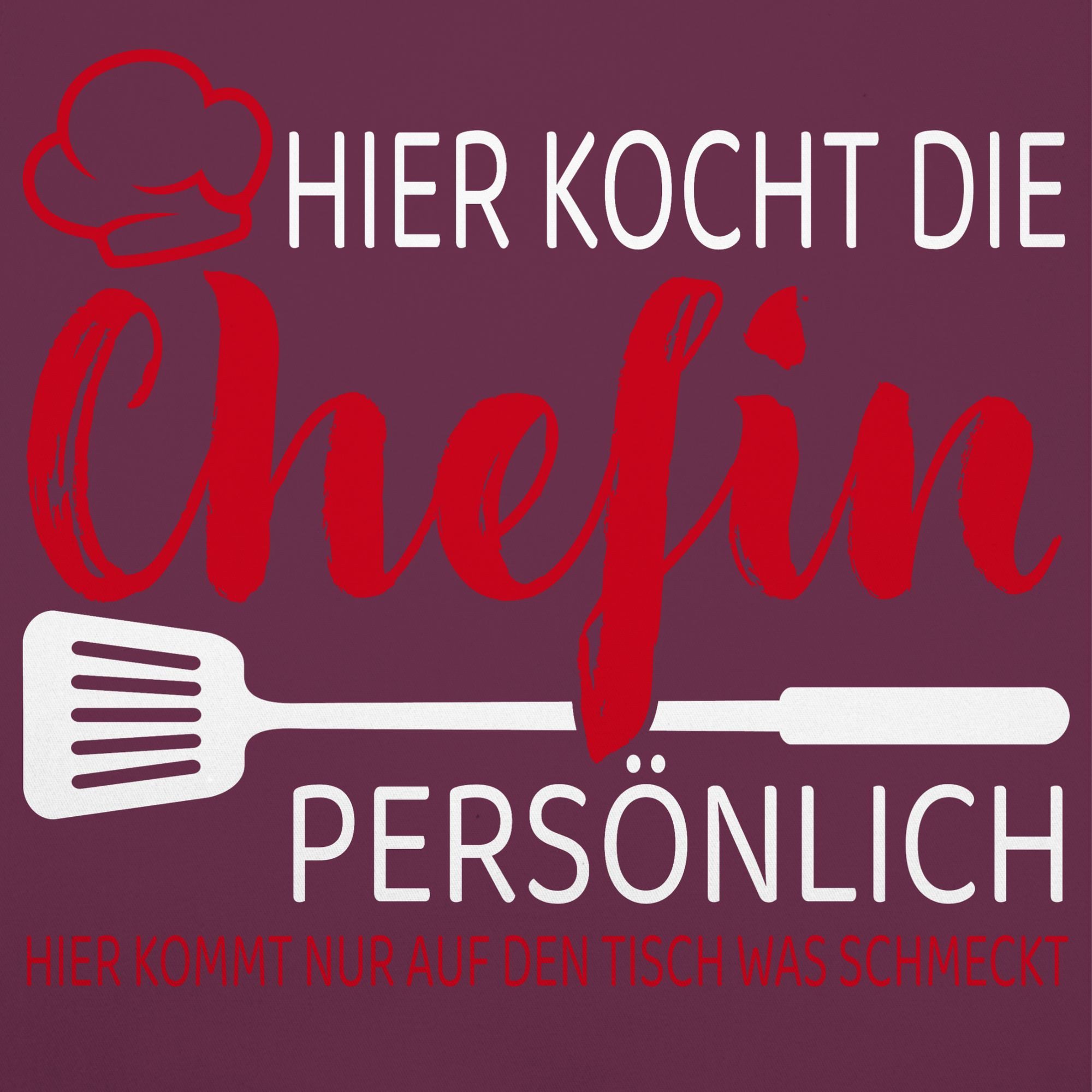 Shirtracer Kochschürze Hier kocht die Chefin günstig online kaufen