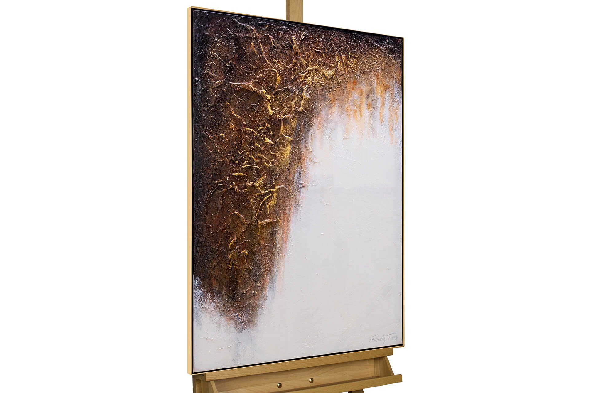 KUNSTLOFT Gemälde Kraft des Lichts 60x90 cm, Leinwandbild 100% HANDGEMALT Wandbild Wohnzimmer