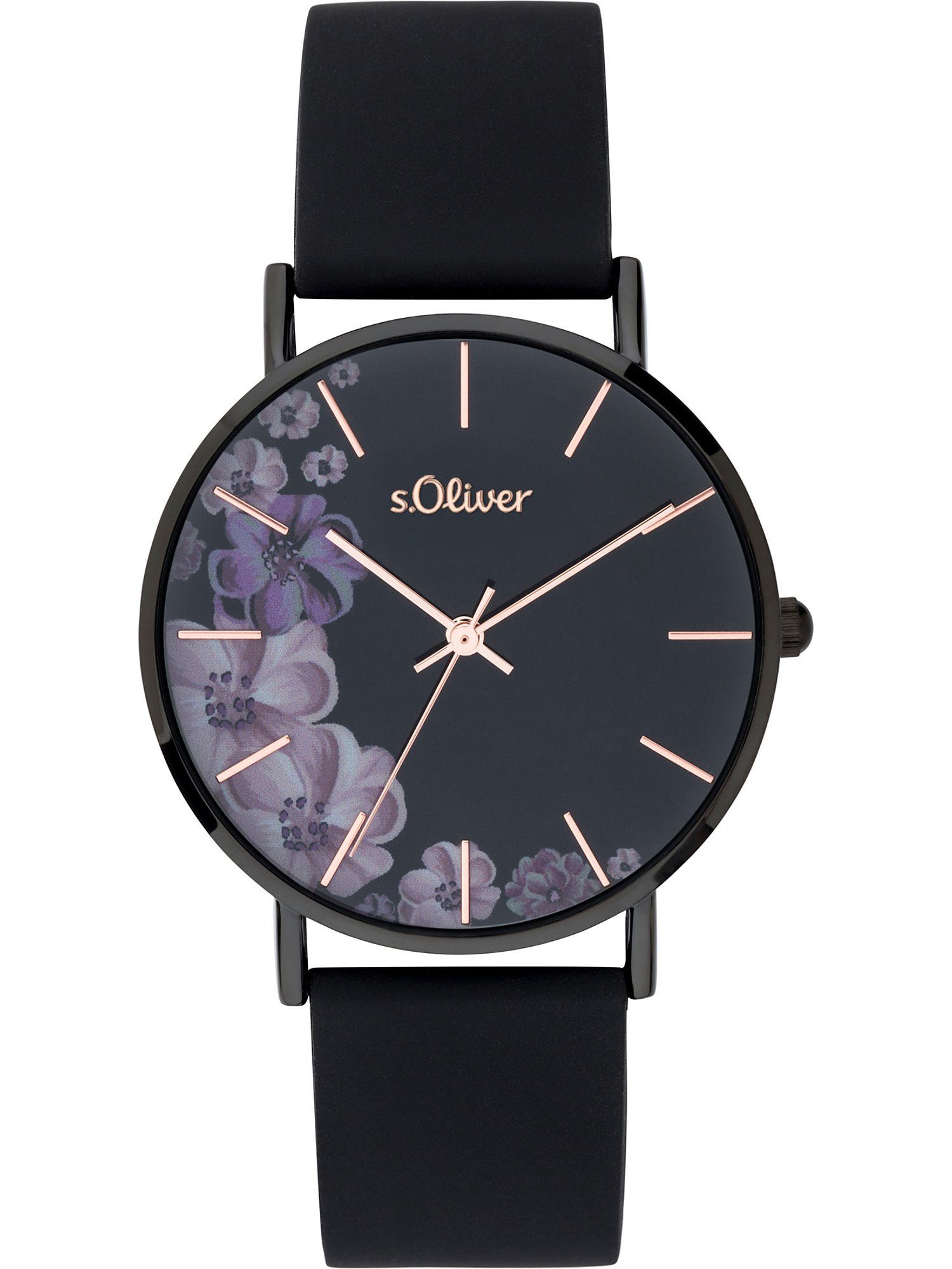 s.Oliver Quarzuhr Modern Statement Silikon