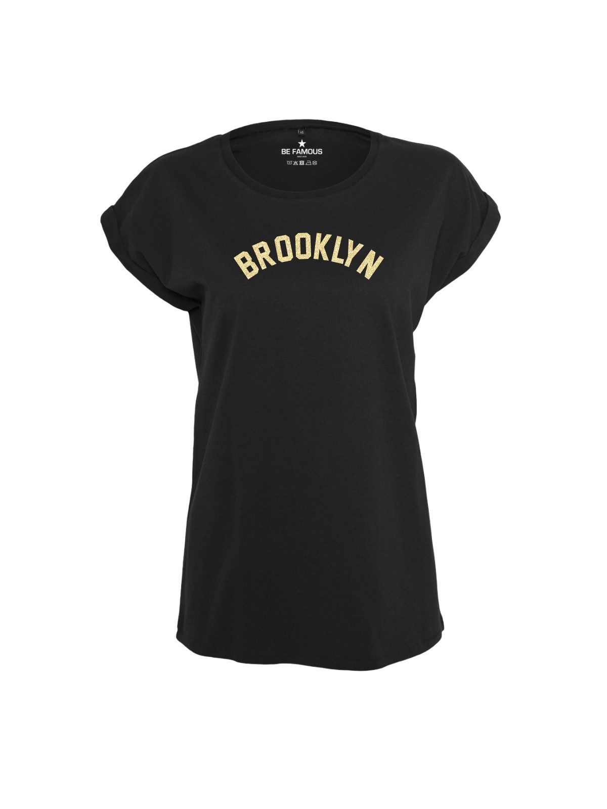 Be Famous Print-Shirt Classic Roll Up BROOKLYN (1-tlg., keine)